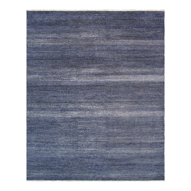 Pasargad Home Transitiona Navy Area Rug- 3' 2" X 5' 3" For Sale