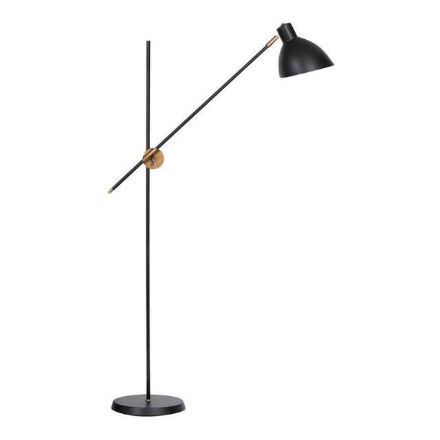 Metal KH#1 Floor Lamp in Black Brass from Konsthantverk For Sale - Image 7 of 7