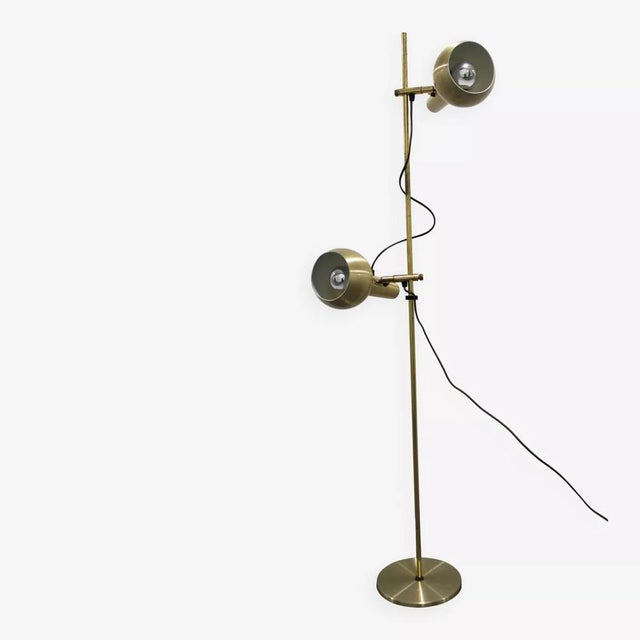 Vintage Brass Floor Lamp by Hans Schmidt, 1970s For Sale - Image 13 of 13