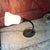 1930s Aladdin Gooseneck Desk Lamp With Embossed Milk Glass Shade For Sale In Kansas City - Image 6 of 17