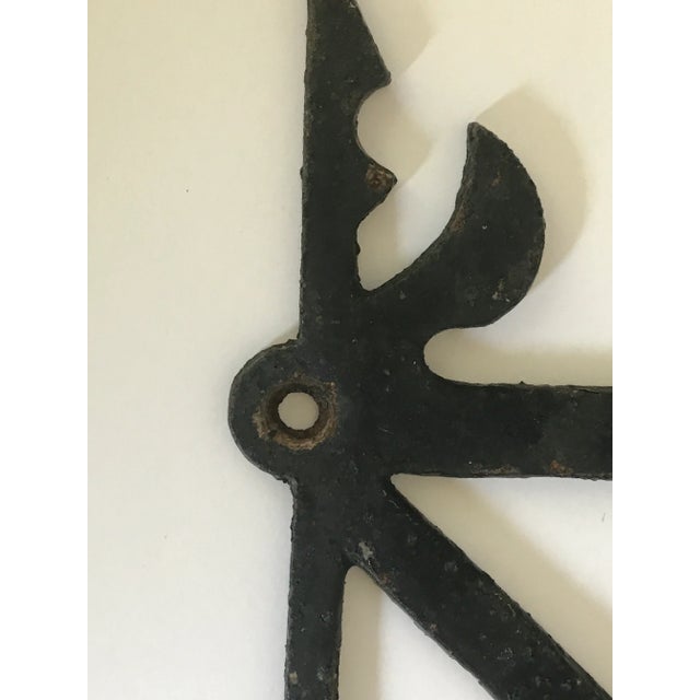 Repurposed Iron Wall Hanging Plant Stand For Sale - Image 9 of 11