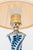 Table Lamp with Fabric Shade from Meissen Porcelain, Germany, 1950s For Sale - Image 11 of 16