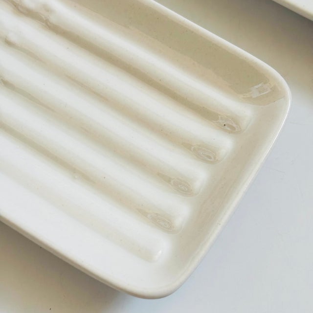 Ceramic California Pottery Asparagus Plates - Set of 4 For Sale - Image 7 of 11