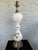 Vintage 1970s Milk Glass Table Lamp With Grape Motif and Brass Base For Sale - Image 11 of 12