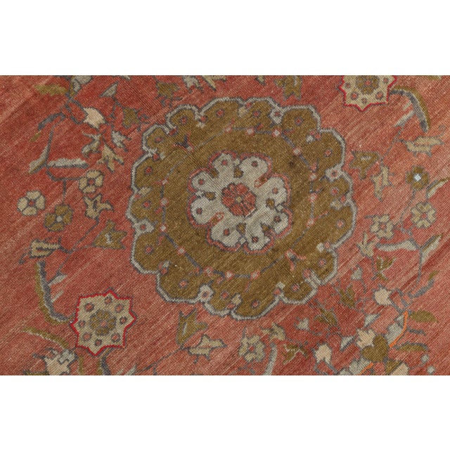 1970s Vintage Persian Handmade Wool Cotton Red Area Rug For Sale - Image 11 of 11