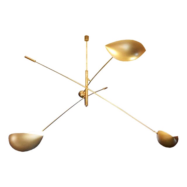 Mid-Century Italian Counterweight Ceiling Lamp, 1960s For Sale