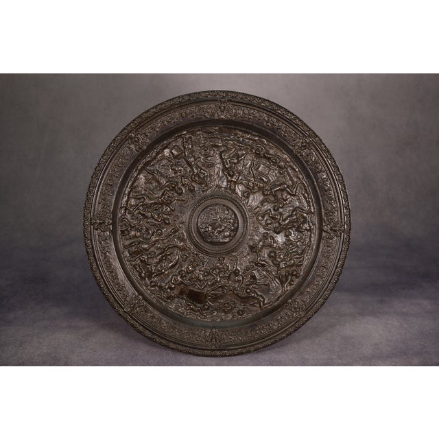 Wall Plate in Cast Steel with Bronze Patina, 19th Century For Sale - Image 13 of 13