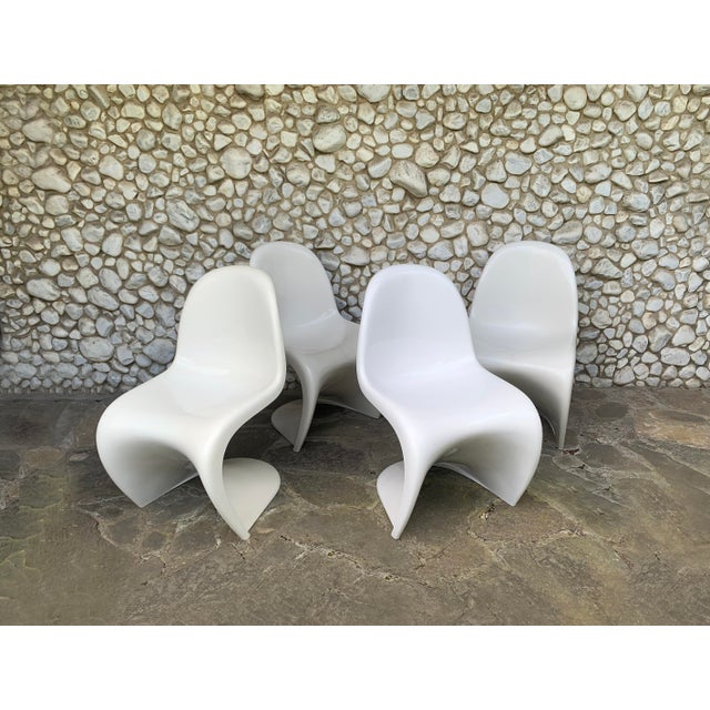 White S Chairs by Verner Panton for Herman Miller, 1970s, Set of 4 For Sale - Image 8 of 18