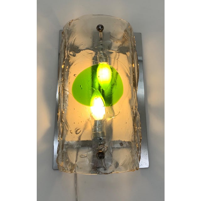 Wall Lamp attributed to A.V. Mazzega, 1970s For Sale - Image 4 of 5