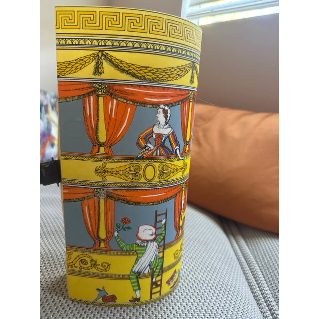Mid-Century Modern 1990s La Commedia Dell'arte Table Lamp by Fornasetti For Sale - Image 3 of 4