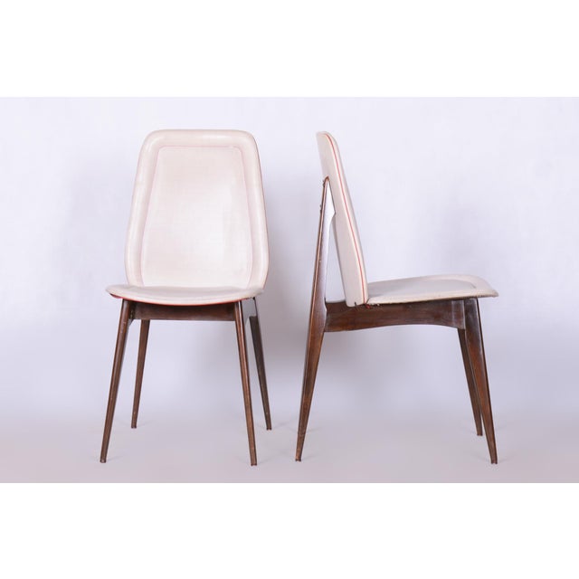 1940s Art Deco Dining Chairs attributed to Jules Leleu, France, 1940s, Set of 6 For Sale - Image 5 of 11