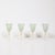 Set of 8 Hand-Blown Murano Latticino Blue & Chartreuse Wine Glasses W/ 24k Gold For Sale - Image 4 of 18