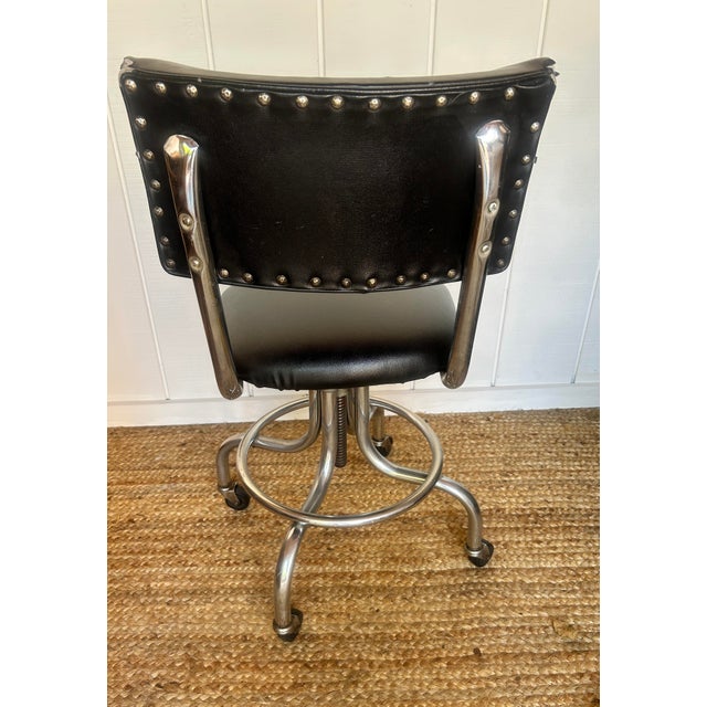 1950s Mid Century Stanford Medical Metal Chair For Sale In San Francisco - Image 6 of 8