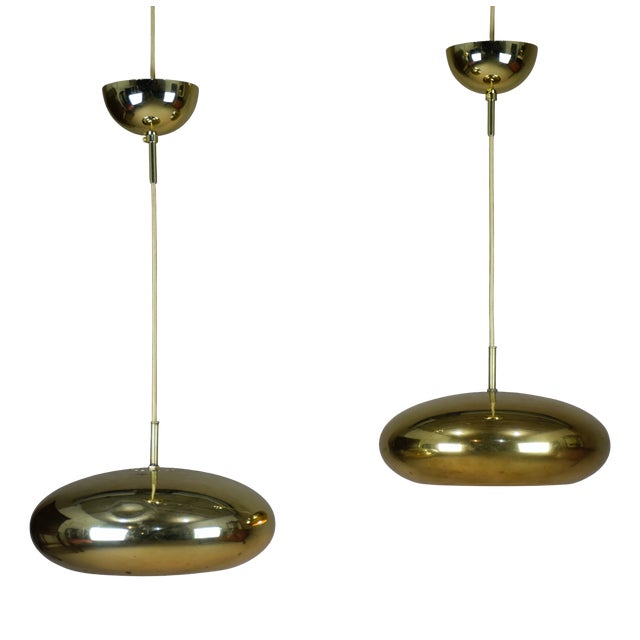 Hanging Lamps by Henry Rygård for Falkenbergs Belysning, Sweden, 1960s, Set of 2 For Sale