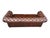 Vintage Cognac Brown Leather Chesterfield Sofa | Deep Tufted English Club Couch For Sale - Image 4 of 14