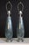 Mid 20th Century Mezza Murano Style Aqua Frost Lamps - a Pair For Sale - Image 10 of 14