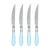 VIETRI Aladdin Antique Light Blue Steak Knives - Set of 4 For Sale - Image 11 of 11