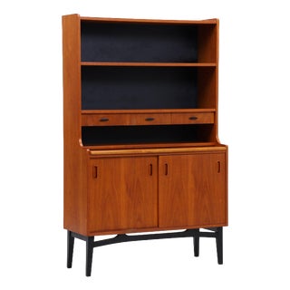 Mid-Century Teak Bookcase with Secretary For Sale