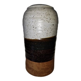 Mid-Century Byron Temple Studio Pottery Large Stoneware Vessel For Sale
