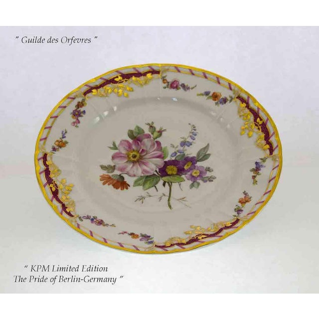 Ceramic 1980’s Vintage/New KPM Limited Edition Historical Plate From the Royal Collection For Sale - Image 7 of 13