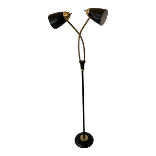 Mid 20th Century Goose Neck Flex Floor Lamp For Sale