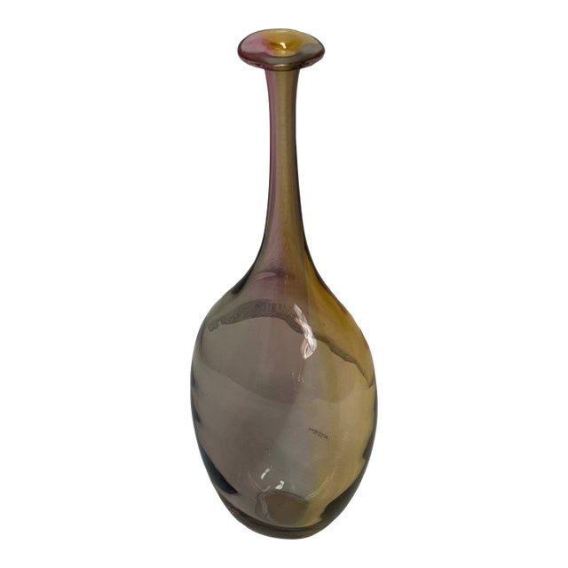Kjell Engman for Kosta Boda Multicolor Vase Signed For Sale