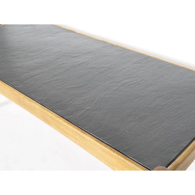 1960s Amiral Coffee Table in Oak with Slate by Eric Merthen, 1960s For Sale - Image 5 of 11