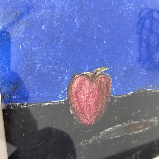 Pastel Apple Still Life Artwork, Framed For Sale - Image 11 of 12