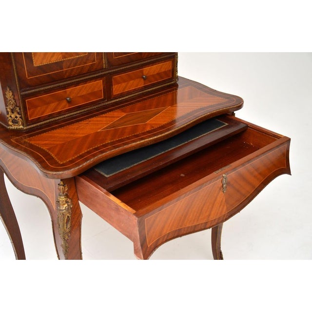 French Ormolu Mounted Writing Desk, 1930s For Sale - Image 9 of 11