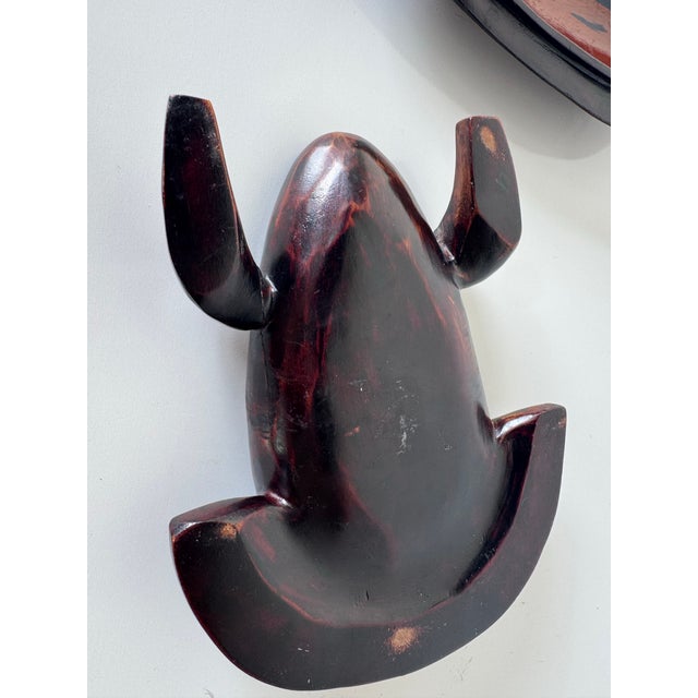 Vintage Hand-Carved Wooden Frog Box For Sale - Image 12 of 12
