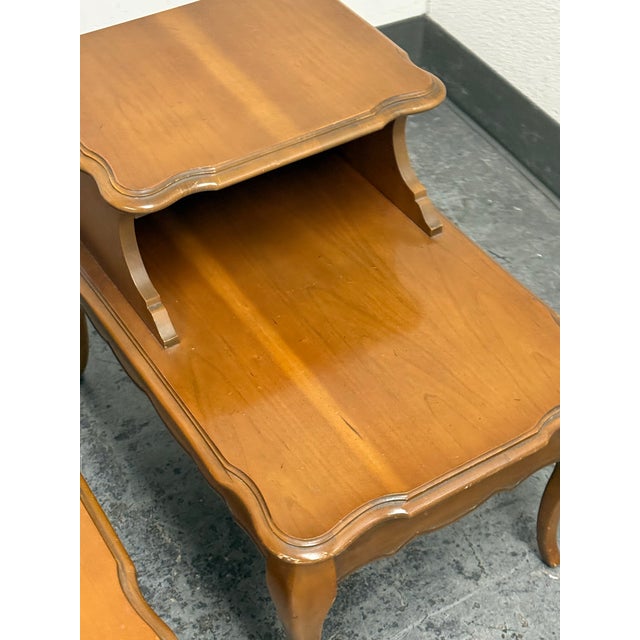 Mid-Century Modern Bassett Furniture Nightstands From Redlick-Newman Building, Pair For Sale - Image 3 of 12