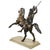 1920s Tommaso Campajola, Indian Warrior on Horseback with Lancia and Fair, 1920s, Bronze & Marble For Sale - Image 5 of 16