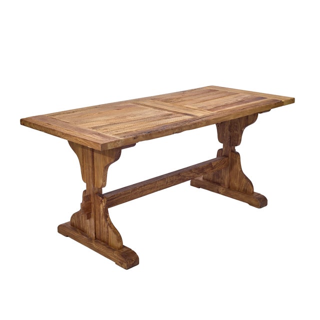 New special order item. Not vintage. Inspired by the sturdy, communal tables common in ancient monasteries, the Reclaimed...