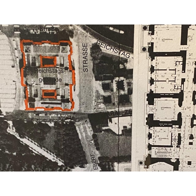 Christo & Jeanne-Claude, Wrapped Reichstag – Project for Berlin, Offset Lithograph with Fabric Sample, 1994, Framed For Sale - Image 11 of 18