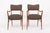 This beautiful pair of vintage mid century modern arm chairs attributed to mid century Italian designer Gio Ponti are...