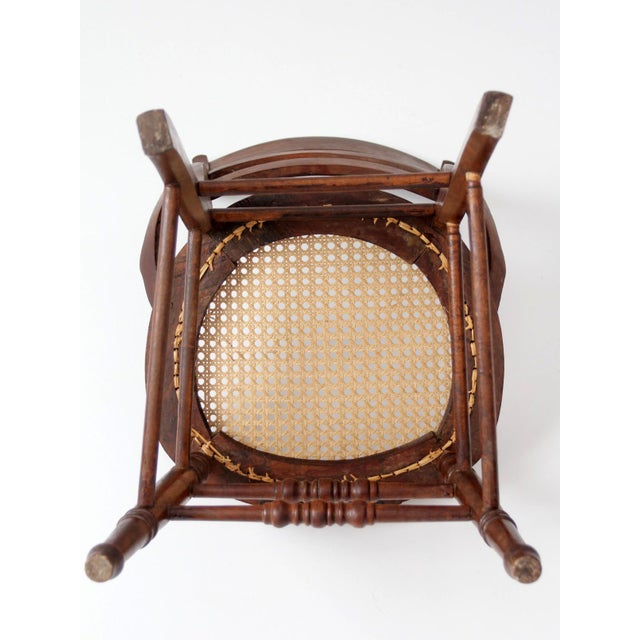 Antique Victorian American Eastlake Style Cottage Chair For Sale - Image 11 of 11