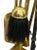 Mid 20th Century Vintage Italian Style Solid Brass 3 Piece Set Fireplace Tools For Sale - Image 5 of 8