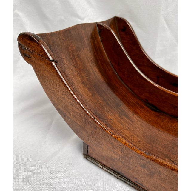 Brown Antique 1800s Mahogany Cheese Coaster For Sale - Image 8 of 12