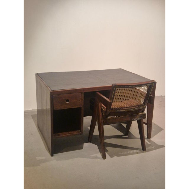 Wood Vintage PJ-BU-02-A Pigeonhole Desk by Pierre Jeanneret, 1950s For Sale - Image 7 of 16