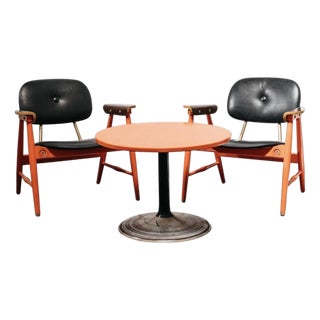 Armchairs and Coffee Table by Marco Zanuso for Poltronova, 1970, Set of 3 For Sale