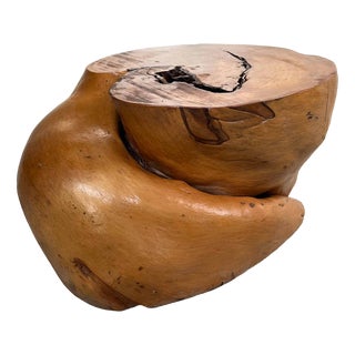 Japanese Burl Root Plant Stand, 1950s For Sale