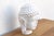 Serene Ascetic, Large Finely Carved Marble Buddha For Sale - Image 4 of 11
