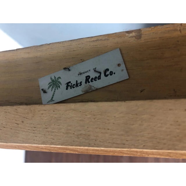 Ficks Reed Sol-Air Mirror Top Square Table. For Sale In Fayetteville, AR - Image 6 of 11