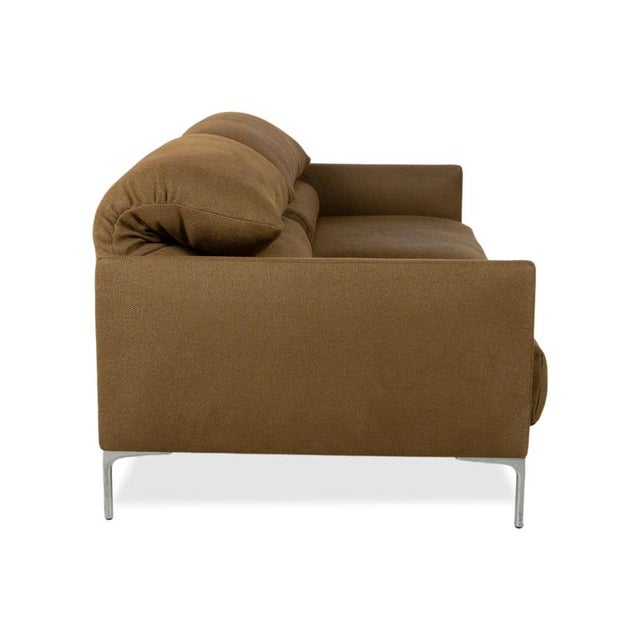Cor Avalanche Fabric Two-Seater Brown Bronze Manual Function Sofa Couch For Sale - Image 14 of 17