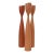 Danish Modern Wood Candlesticks Set of 3 For Sale