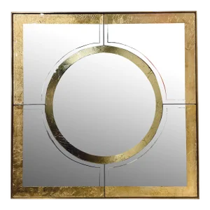 Villa and Home Gold Leaf Geometric Grayson Wall Mirror