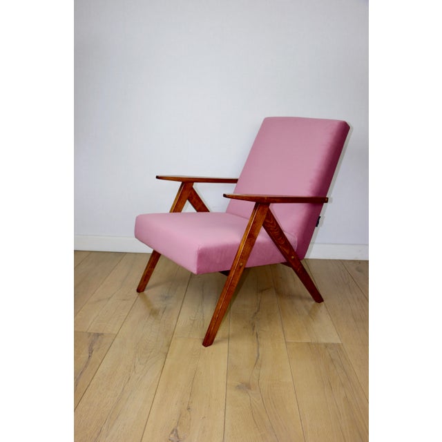 Pink Vintage B-310 Var Lounge Chair with Pink Upholstery, 1970s For Sale - Image 8 of 11