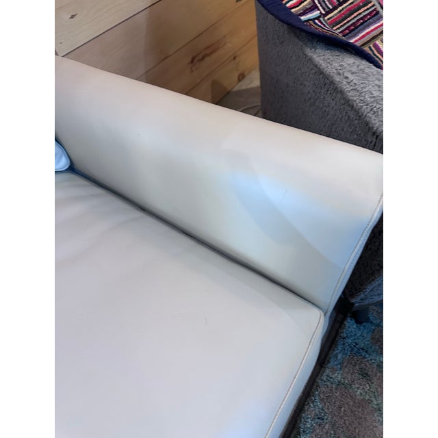 Hancock and Moore Creamy Soft Leather Sofa For Sale - Image 9 of 12