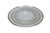 Vintage silver plate cake stand featuring a footed base and reticulated pierced design. Marked with an apple and bell on...