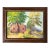 1940’s American Impressionist Landscape With Barn Painting Embossed Leather Frame For Sale